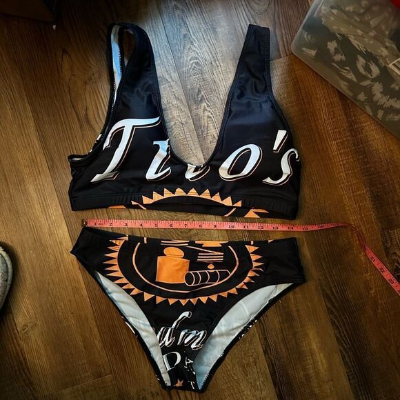 TITO’S BIKINI Black and Orange Women's Swim Set - Picture 2 of 6